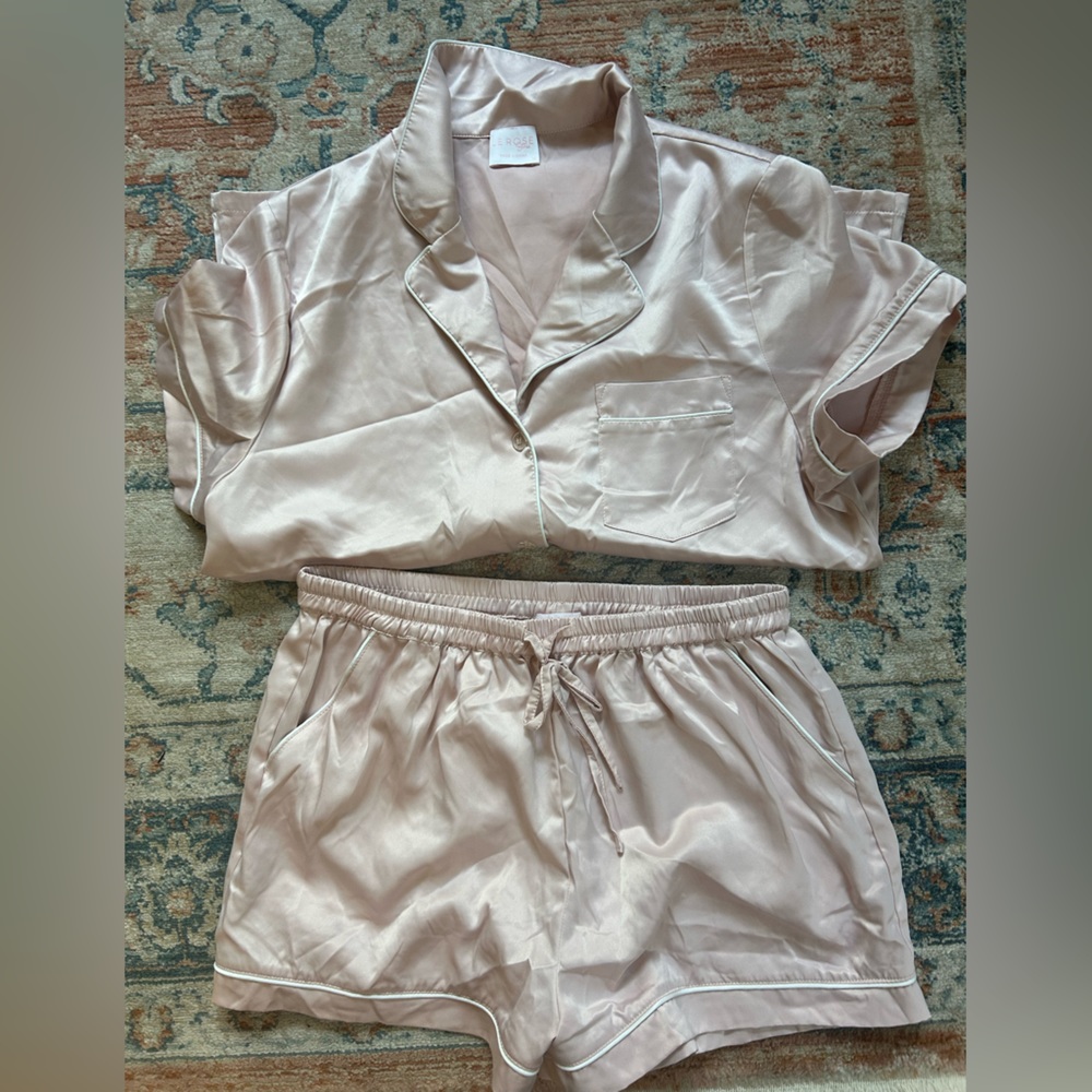 Light pink short sleeve & short PJ set